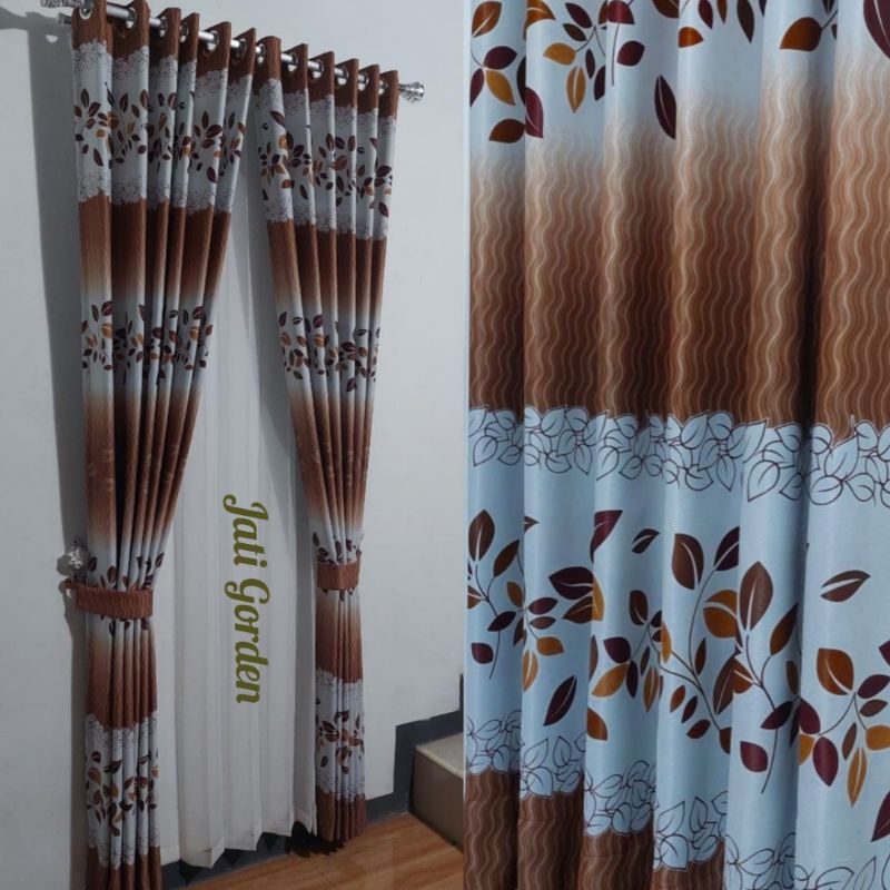 Gorden Blackout Gorden Jendela Minimalis Gorden Pintu Kamar Tidur Aesthetic Gorden Motif Bunga