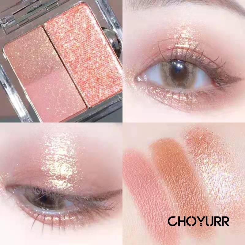 【COD】Eyeshadow palette Mini Matte Glitter Nude Look Korea Tahan Lama Pigmented Mata Eyeshadow Kosmetik Kecantikan Murah-CH