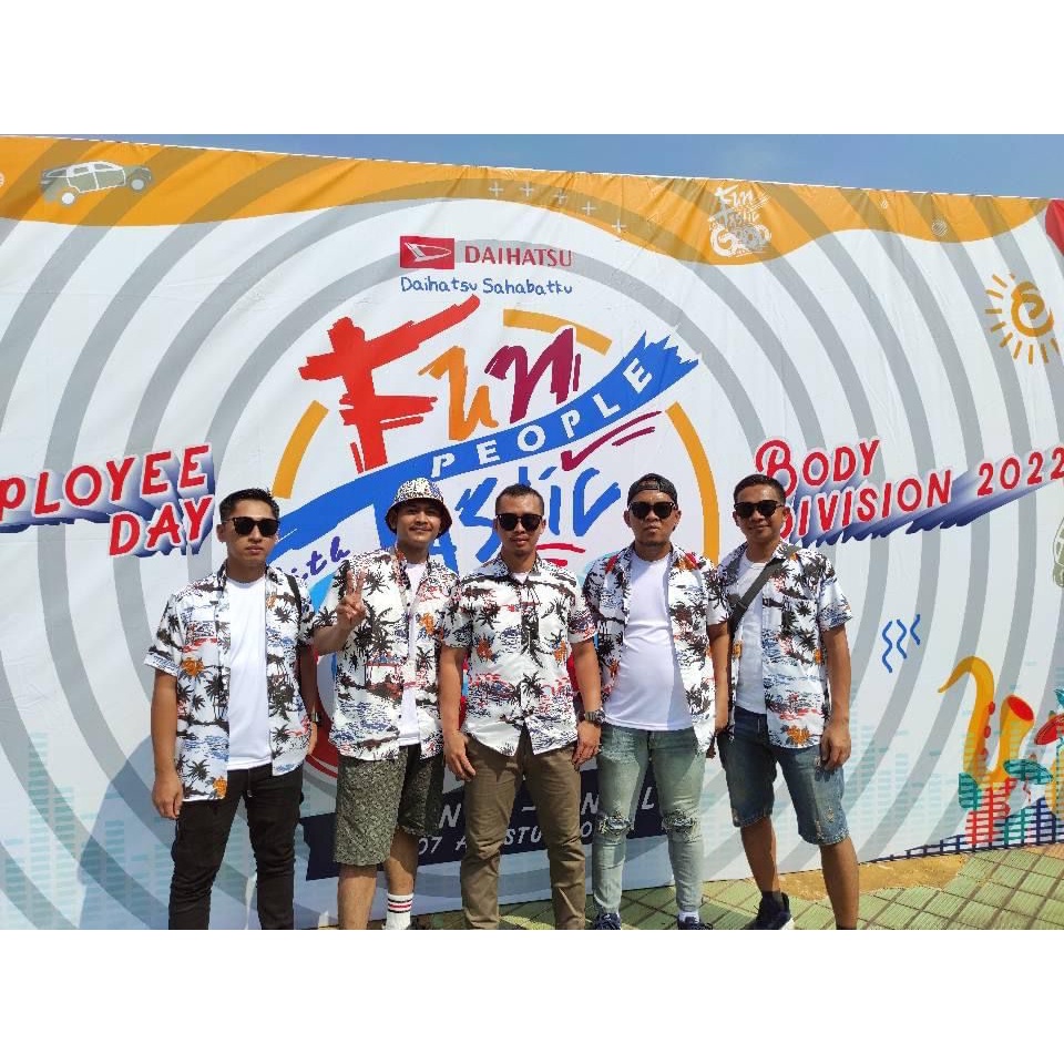 KEMEJA PRIA LENGAN PENDEK | KEMEJA SURFING | KEMEJA MOTIF COWOK
