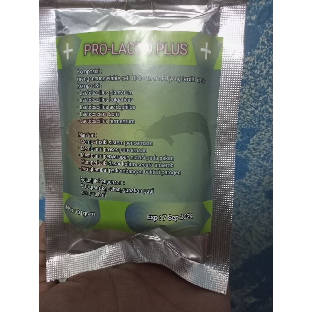Probiotik lactobacillus plus 100 gram / lactobacillus / probiotik ikan / probiotik udang / probiotik