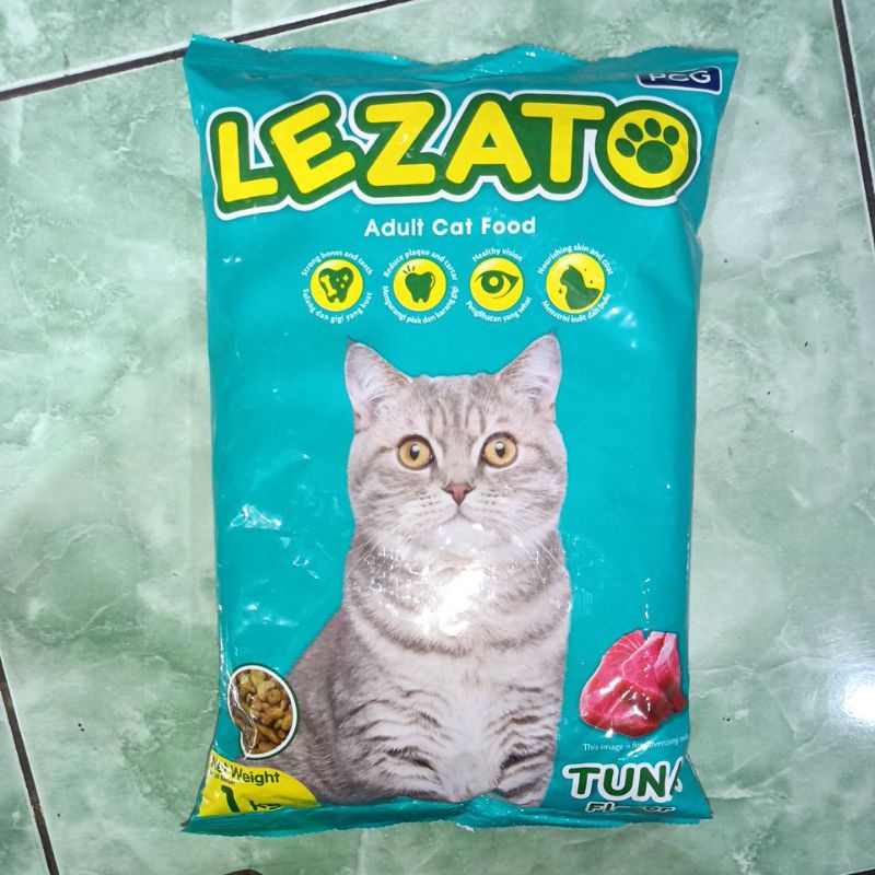 Makanan kucing lezato Cat tuna flavour 1kg Freshpack