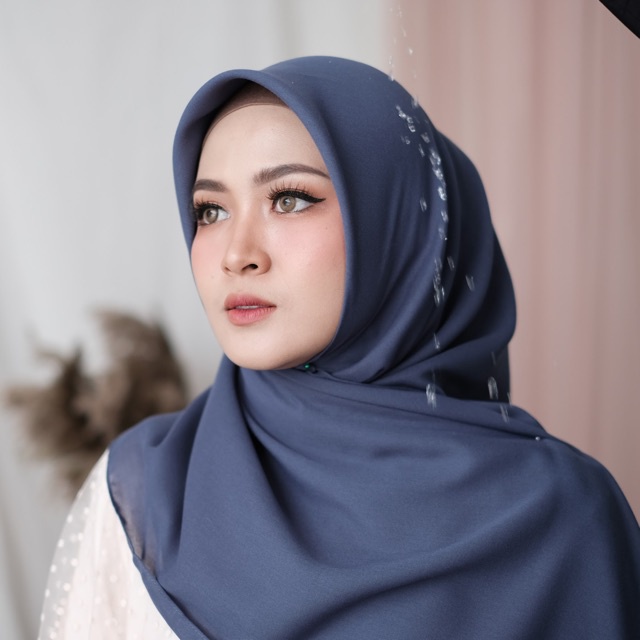 Wateresist Voile Emerald SUPERFINE SAHARA Original Syamaita Voal Hijab Kerudung TAHAN AIR