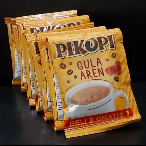 

(1 RENCENG isi 15 SACHET) Pikopi Gula Aren 22gr - Kopi Instant Sachet Gula Aren PIKOPI