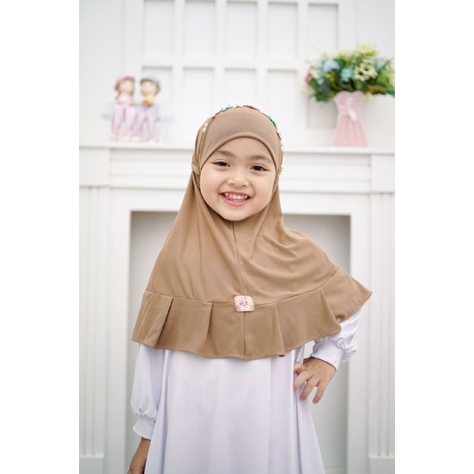 Afsheenastore Jilbab Emily / Bergo Anak 3bulan-9 tahun size  L-XXL