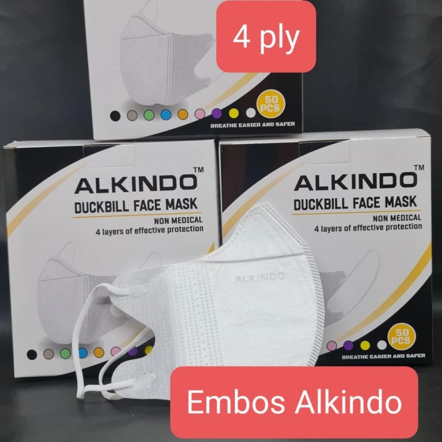 MASKER DUCKBILL FACE MASK ALKINDO 1BOX ISI 50PCS