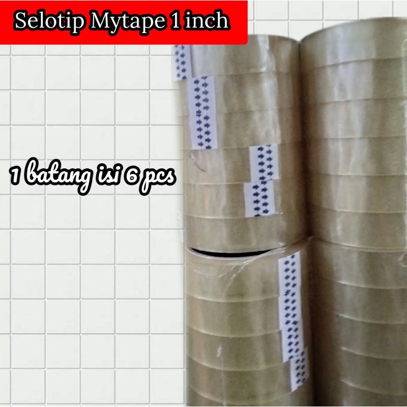 

Selotip My tape 1 inch Original (1 barang : 6 pcs)