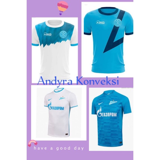 Jersey Zenit St Petersburg 2021-22 dan 2022-23 - FULL PRINTING - Free Custom Name set
