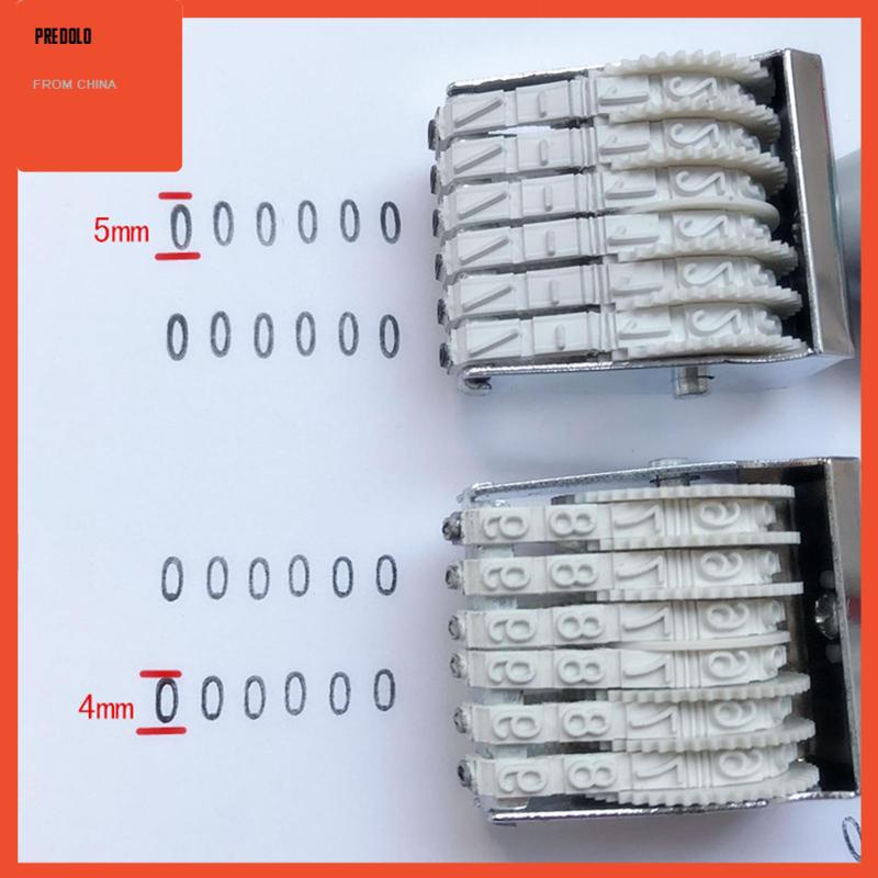 [Predolo] 6digis Roller Stamp Perlengkapan Stempel Bisnis Angka Digit Untuk Kantor Tanggal