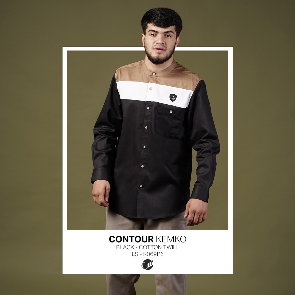 BAJU KEMEJA KOKO SAMASE KEMKO CONTOUR PJG 01R069P