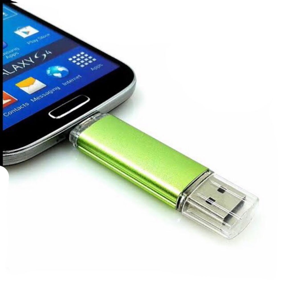 Flashdisk 2 in 1 Dua Sisi 4 GB / 8GB / 16 GB / 32 GB Flash Drive OTG Penyimpan Data Dual USB