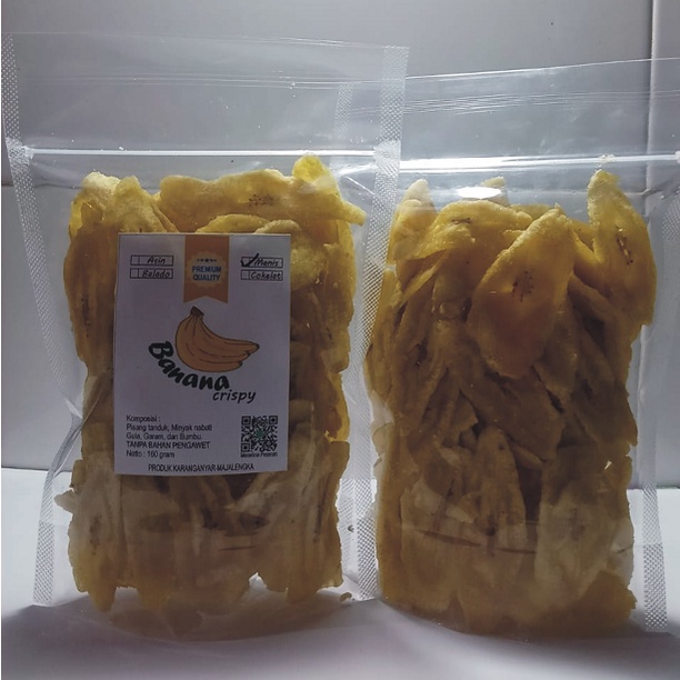 

Banana Crispy Keripik Pisang Tanduk 1 bungkus 160gram Manis