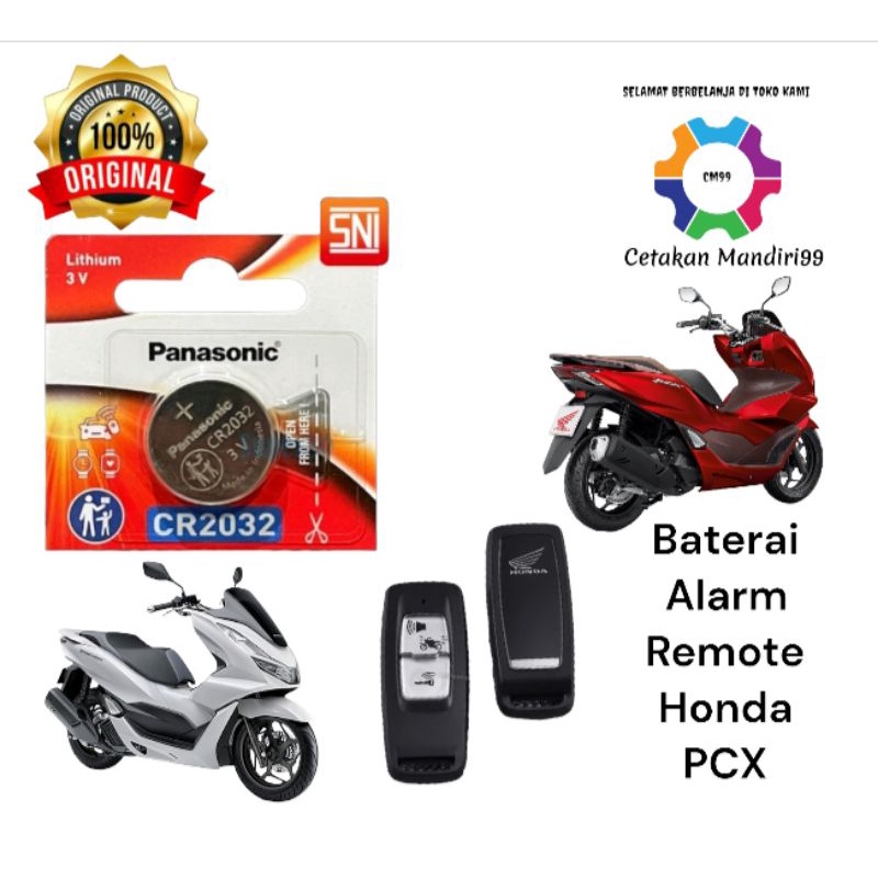 Baterai Remote Kunci Motor Honda PCX Panasonic Original