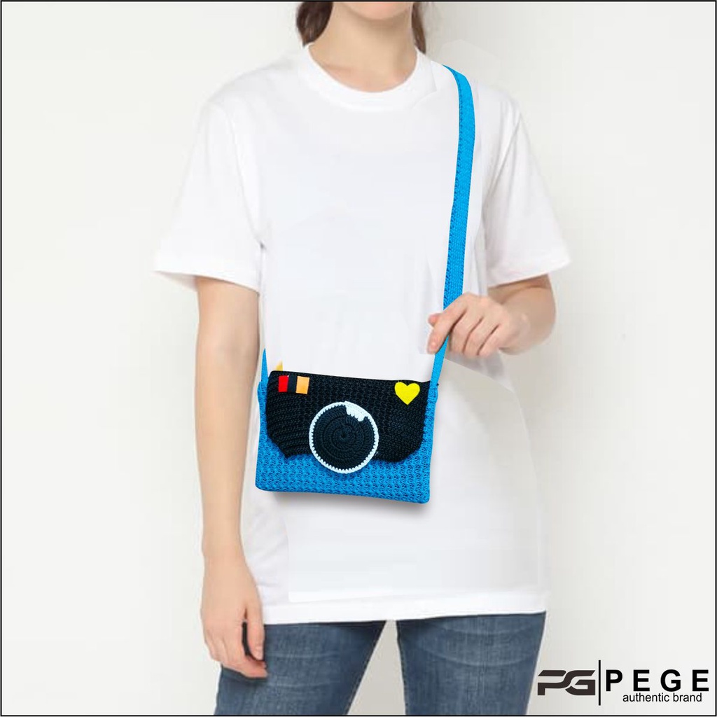 Tas Selempang Rajut Wanita PEGE Dorthea  - PG 8952