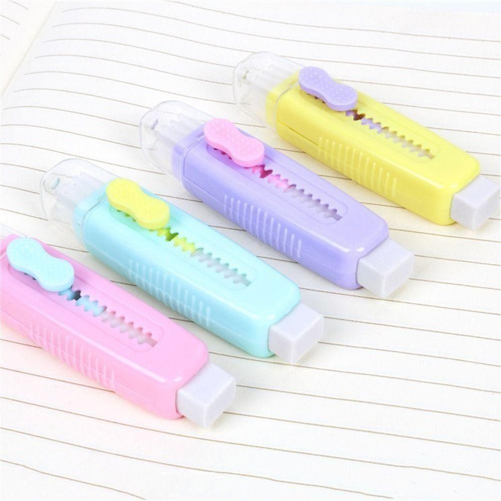 Augustina Push Pull Eraser Alat Tulis Lucu Gambar Tulisan Kreatif Anak Studnet Eraser