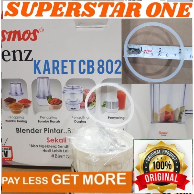 karet blender cosmos cb802  karet jus cb 802 cosmos 100%asli original