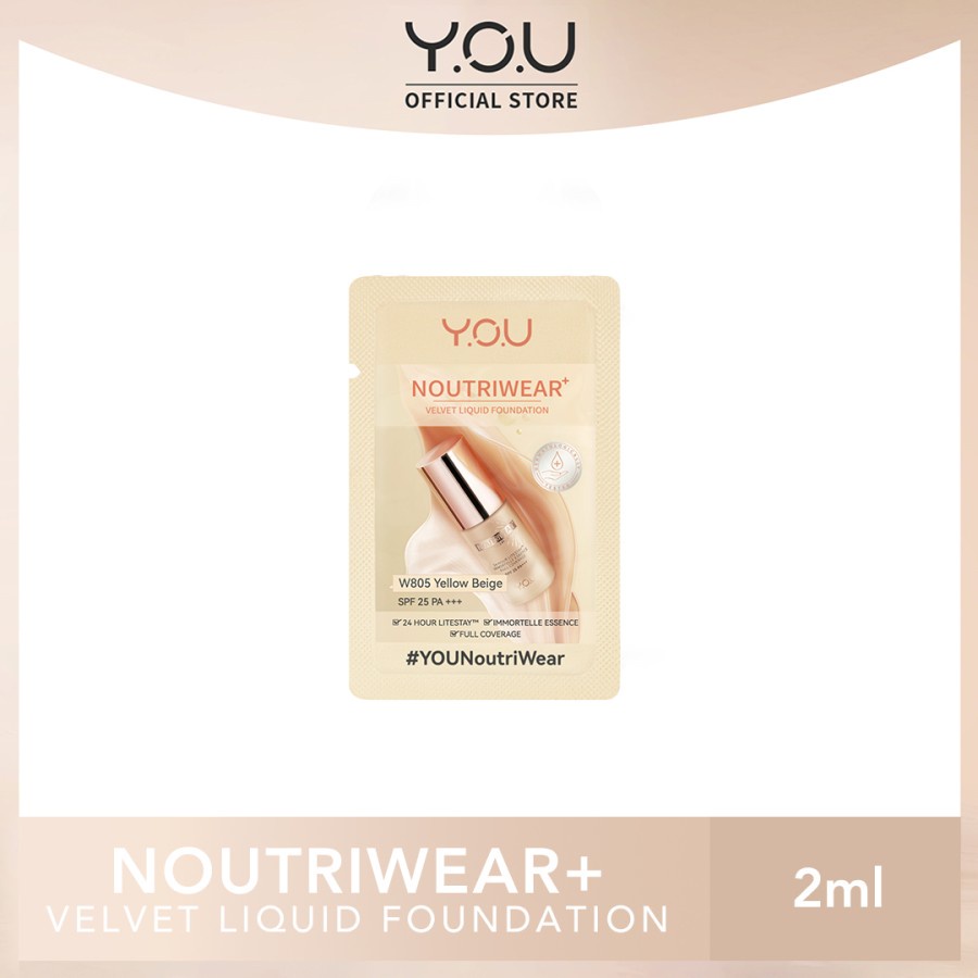 YOU 24H NoutriWear+ Velvet Liquid Foundation [SPF 25&amp; PA+++] -mini size 5  ml