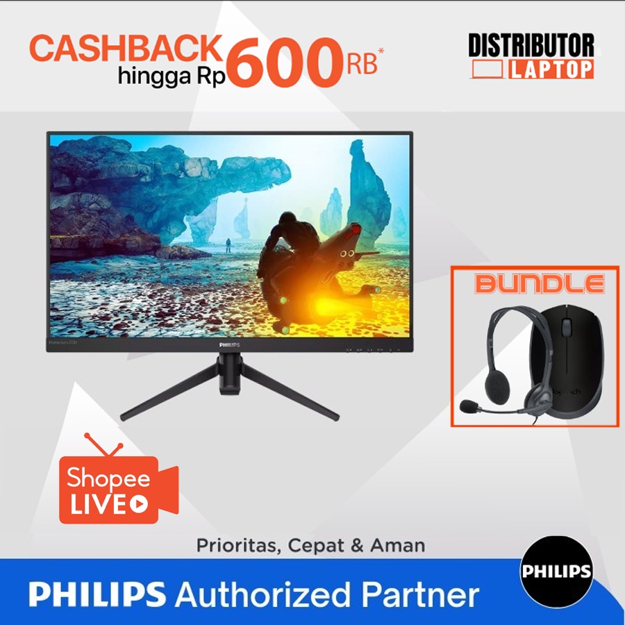 MONITOR GAMING PHILIPS 21 24 27 32 144Hz IPS HD GARANSI RESMI PHILIPS