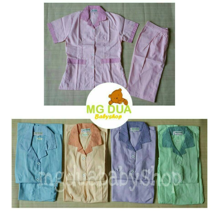 baju suster Baju Seragam Suster Kulot Warna S-M-L(Z9G5) Baju Suster Baby Sitter Best Quality Baju Ba