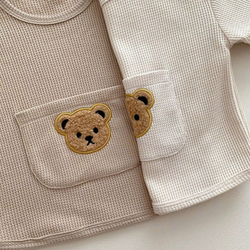 Jumper anak usia 0-2 tahun jumper pendek Motif Bear premium