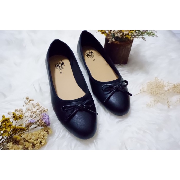 Flatshoes Sepatu Flat Shoes wanita Hem Pita - 36(D9E6) Sepatu Kerja Wanita Sepatu Wanita Kantor ORIG