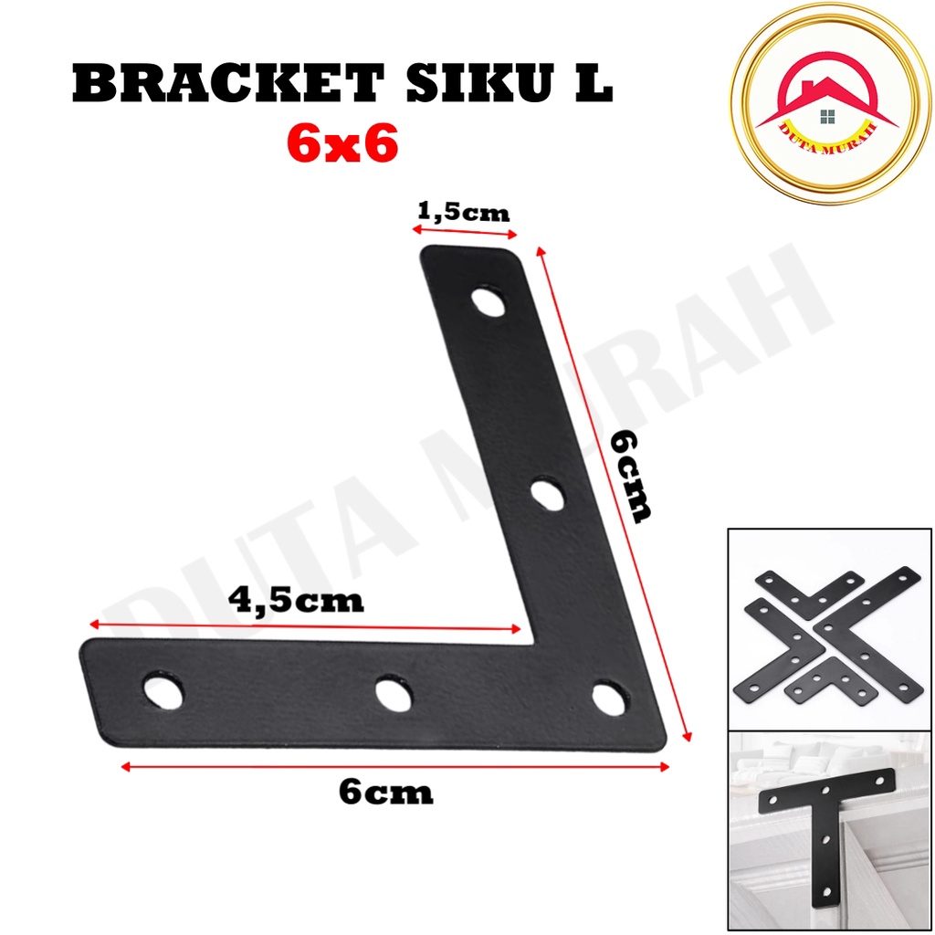 Plat Siku L Segitiga / Frame Siku L / Plat Siku Connector 4x4 6x6 8x8