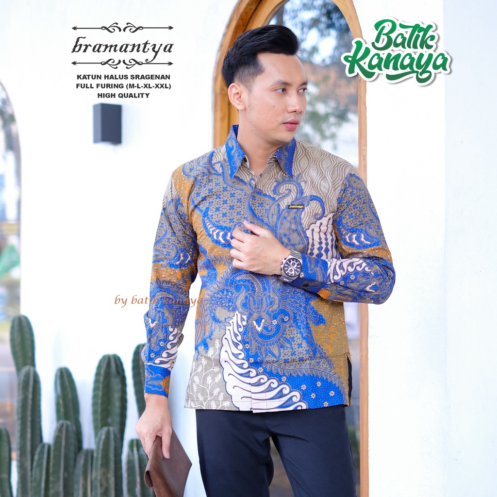 Kanaya Baju Batik Pria BRAMANTYA Full Furing