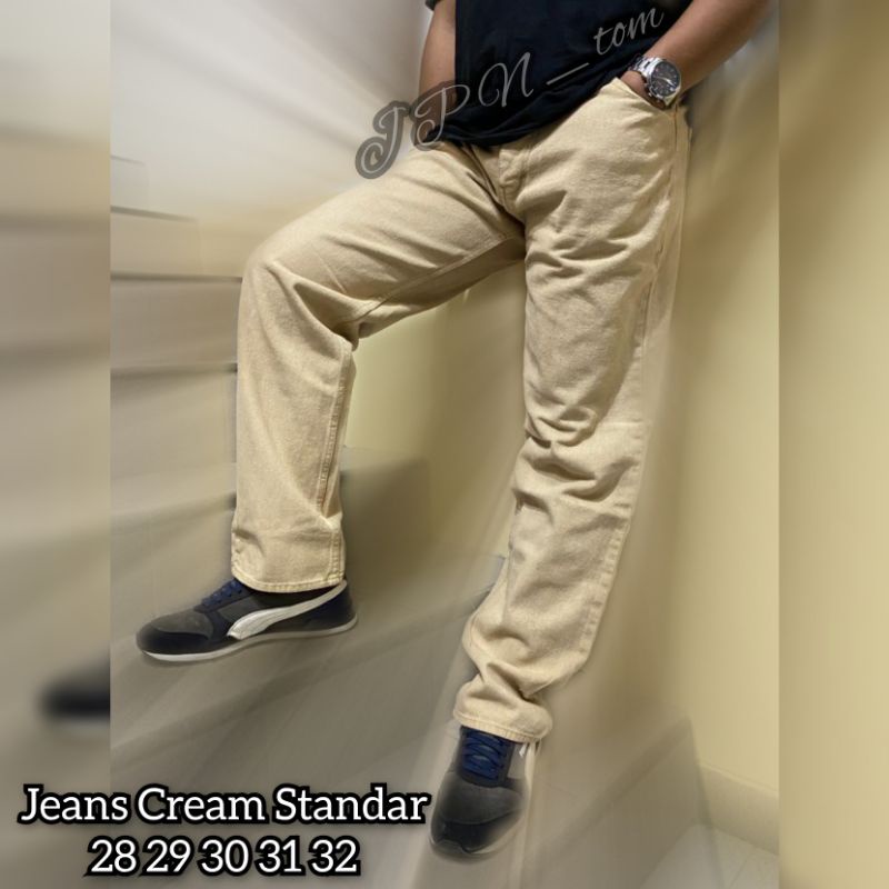 CELANA JEANS ABU GRAY PRIA UKURAN 28 29 30 31 32 CELANA PANJANG DENIM COWOK BASIC STANDAR REGULER BAHAN JINS TEBAL LONG PANTS HITAM NAVY CREAM GARMEN COKLAT BIRU MUDA LEVI S M L XL TIDAK MELAR NO STRECH