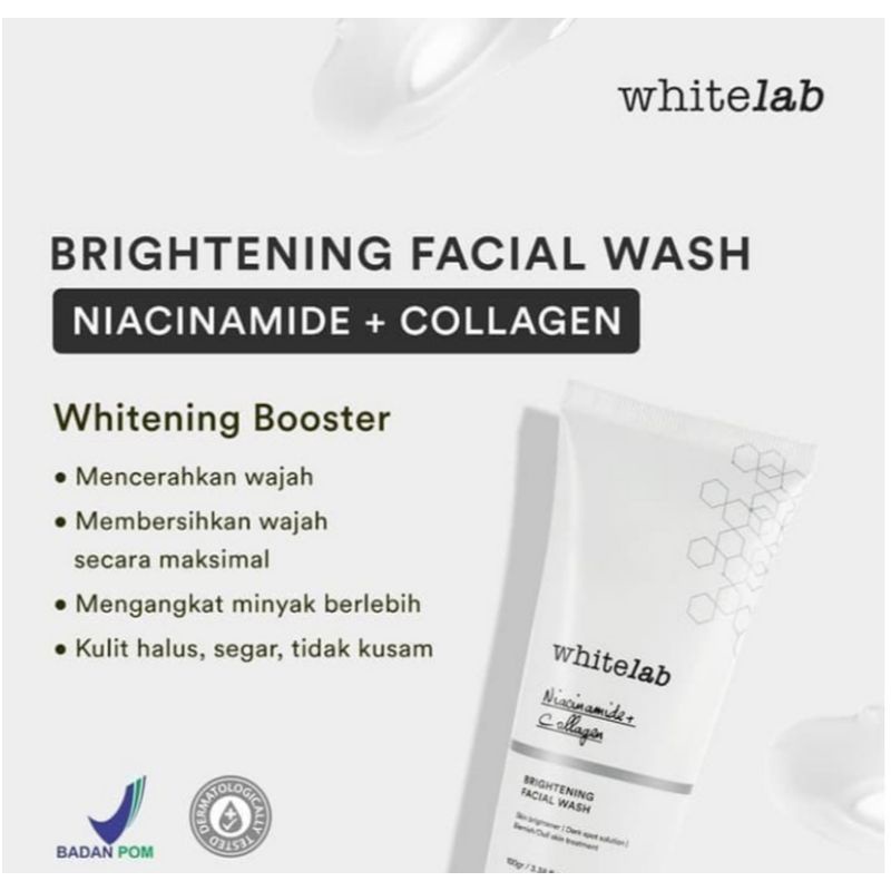 Whitelab Facial Wash 100g exp 2025 (produk ORI)