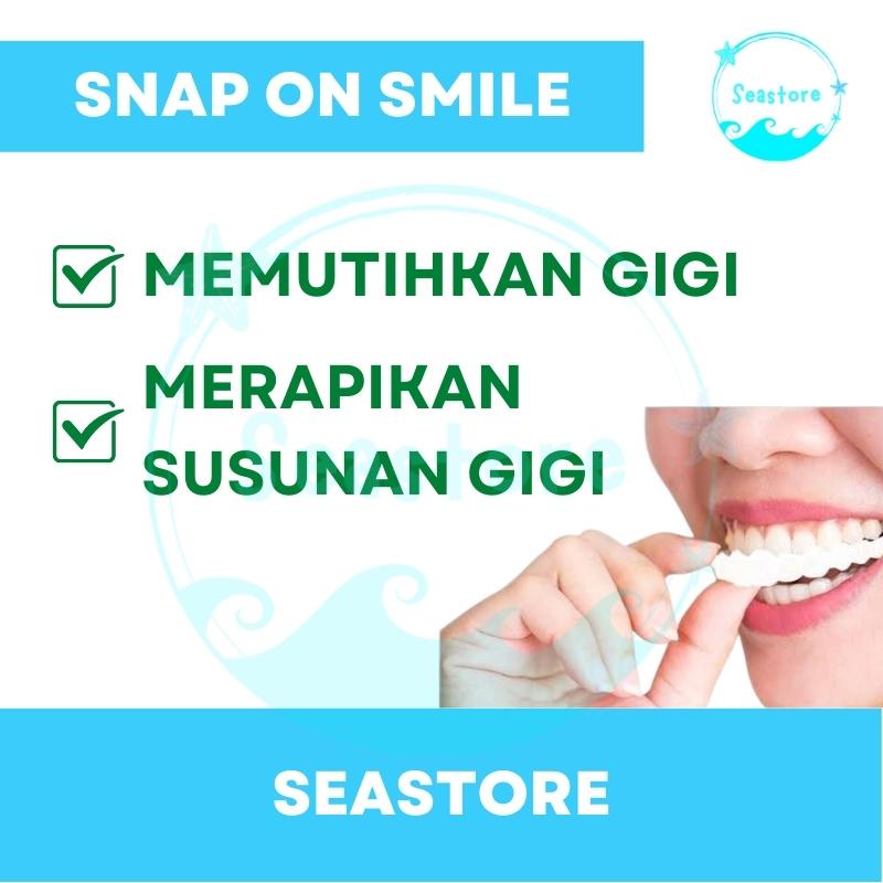 Veneer Vener Gigi Snap On Smile Authentic Perawatan Kesehatan Gigi Palsu Renggang Snapon Smile 1 Set 100% ORI