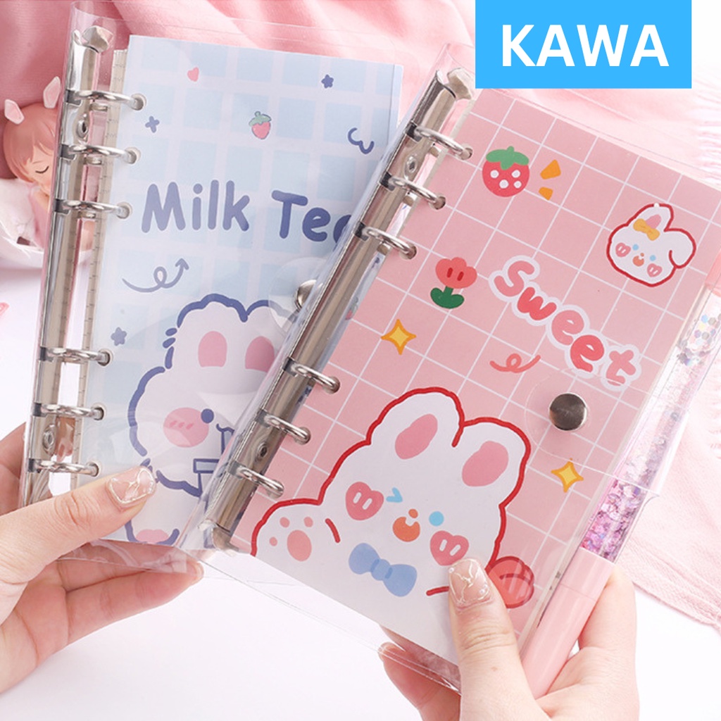 

KAWA Binder Note A6 100 lembar Lucu Karakter Character Daily Planner Aesthetic Estetik