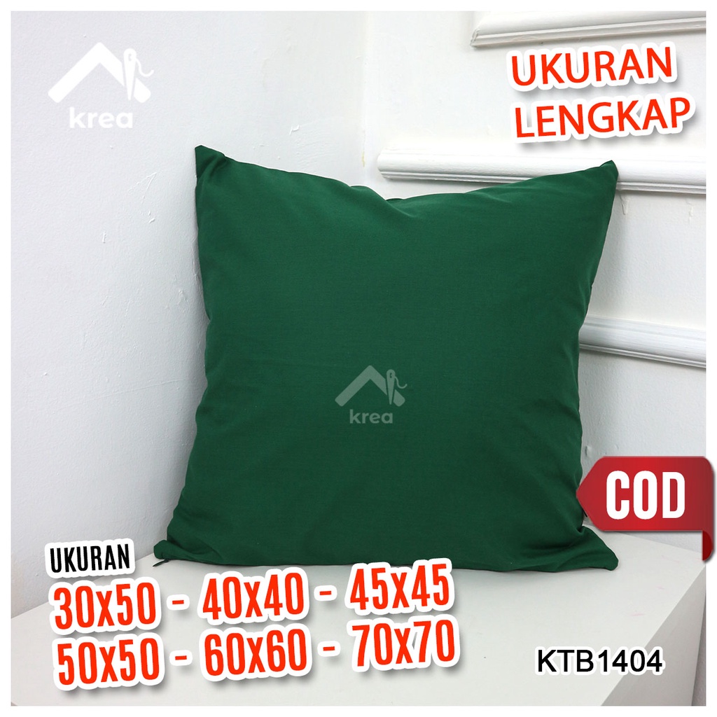 Sarung Bantal Sofa Polos 30x50, 40x40, 45x45, 50x50, 60x60, 70x70  KTB3040