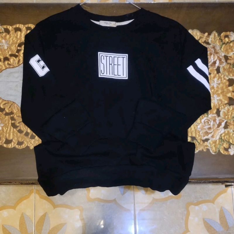 crewneck/cn pria wanita brand korea white pia