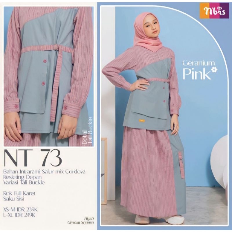 PROMO NIBRAS TEEN REMAJA NT 073 GERANIUM PINK NIBRAS REMAJA