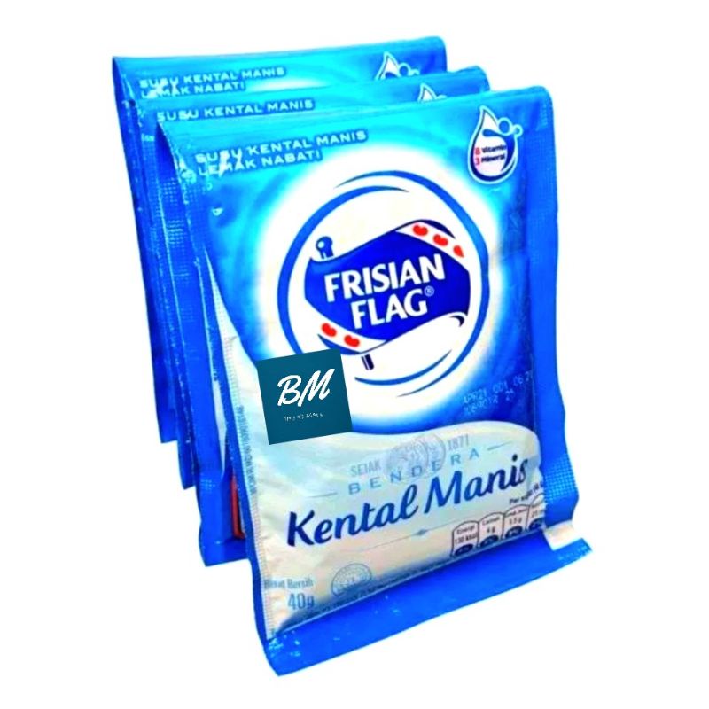 

Frisian Flag Putih Renceng 6 Sachet / SKM Susu Bendera Putih Sachet isi 6 Pcs