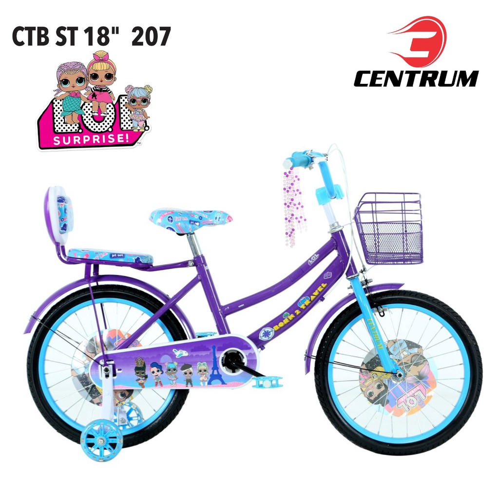 Sepeda Anak Cewek Perempuan  Bmx Mini Centrum 206 Ban Pompa Ukuran 12 Inch , 16 Inch dan 18 Inch