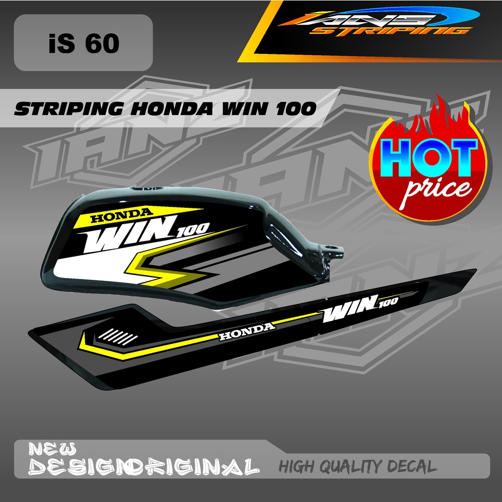 STRIPING LIST TANGKI WIN100 CUSTOM DECAL HOLOGRAM / NON HOLOGRAM IS60