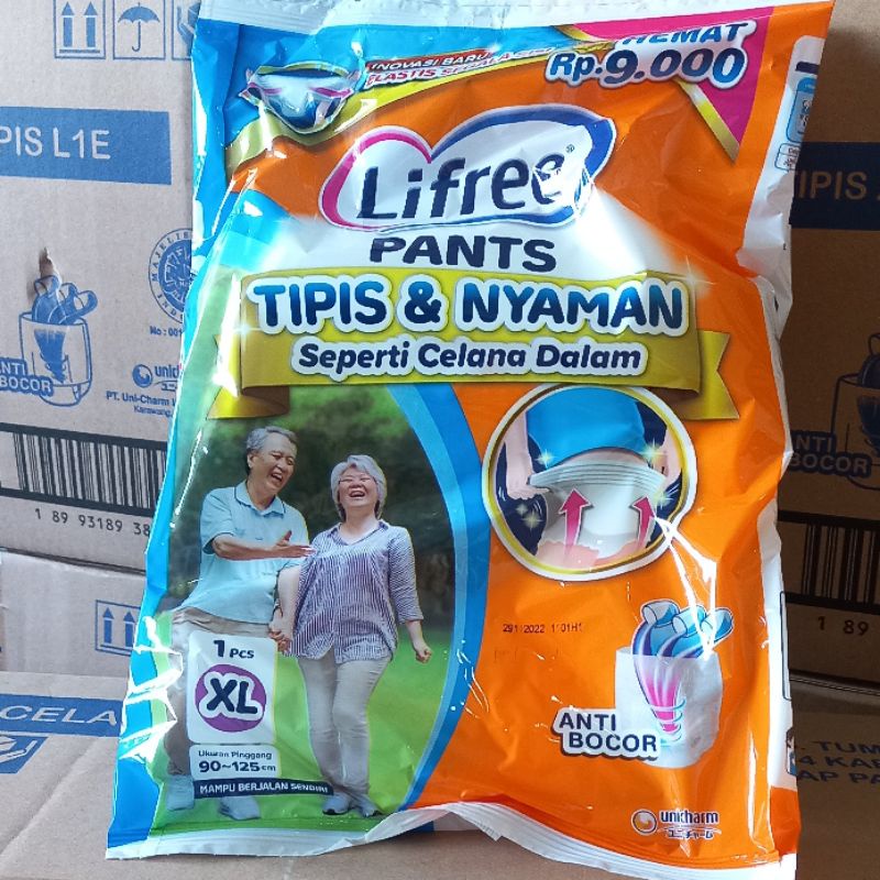 [PAKET MURAH 20PCS] LIFREE SACHET PANTS POPOK CELANA DEWASA ORANG TUA M L XL | POPOK DEWASA ADULT LANSIA