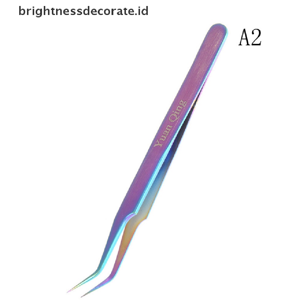 [Birth] Rain Colorful Stainless Steel Tweezer Nail Sticker Alat Pemetik Berlian Imitasi [ID]