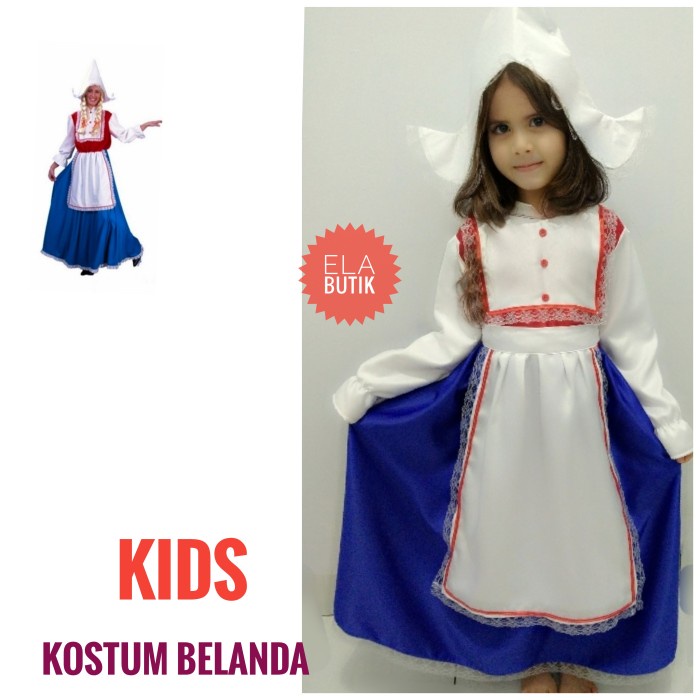 Jual kostum belanda-anak-kostum internasional-noni belanda | Shopee ...