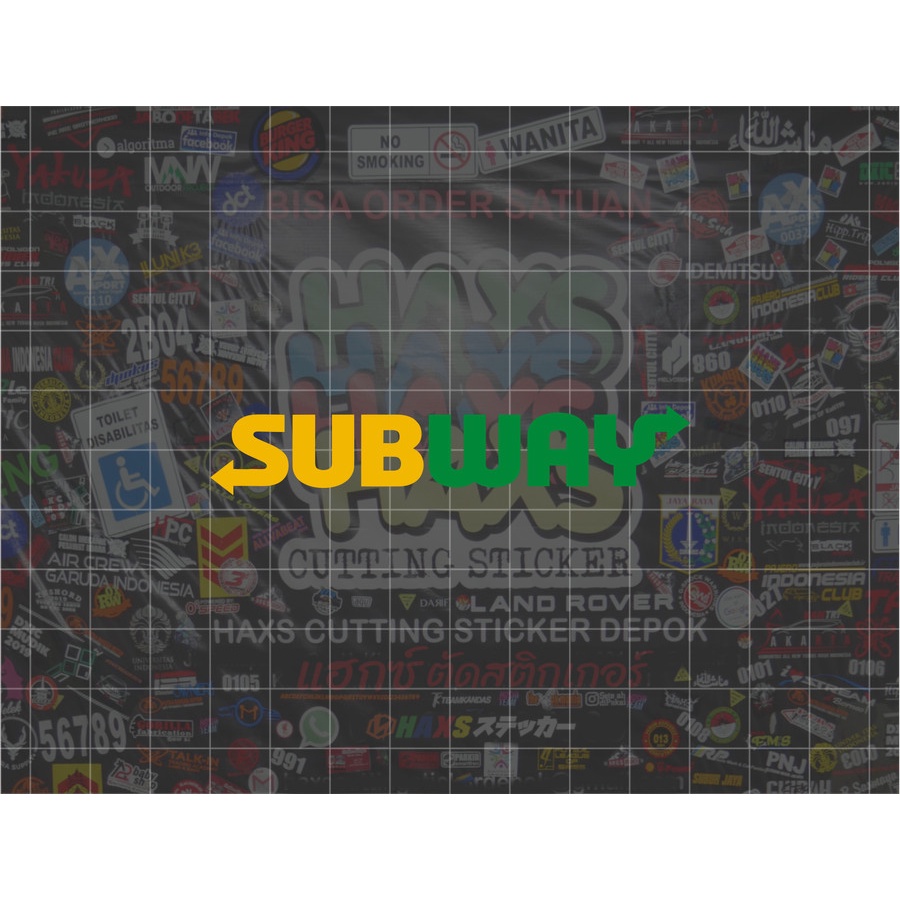 Cutting Sticker Subway Ukuran 8 Cm Untuk Motor Mobil