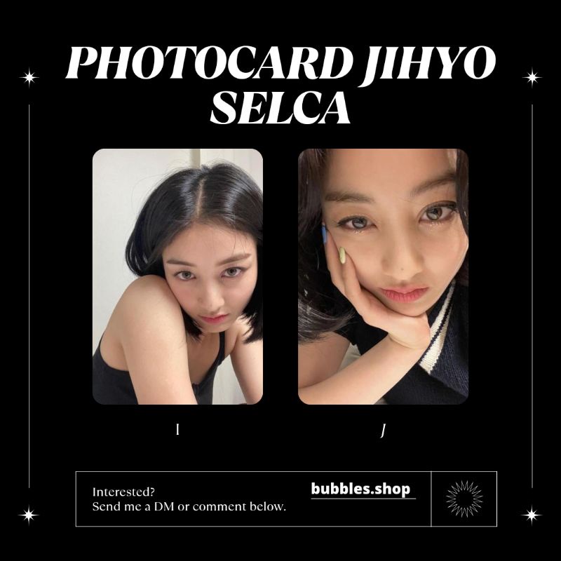 PHOTOCARD UNOFFICIAL JIHYO TWICE SELCA