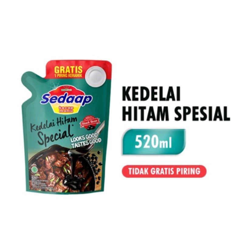 

Kecap Sedaap Manis Kedelai Hitam Special Pouch 520Ml