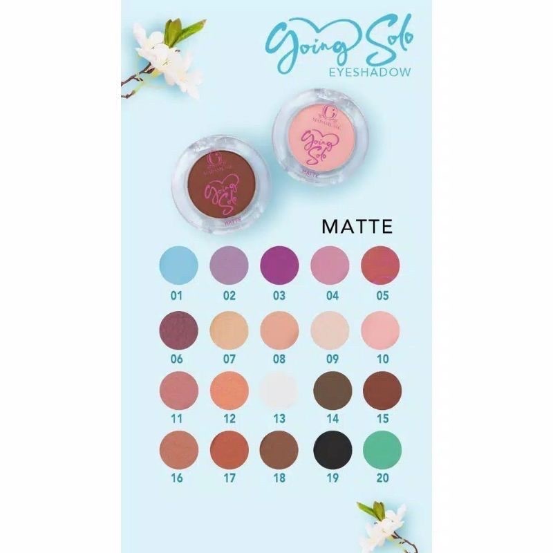 Madame Gie Going Solo Matte Pressed Eyeshadow