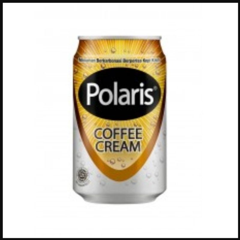 

POLARIS COFFEE CREAM Kaleng 330 ML Minuman Soda Berperisa Kopi