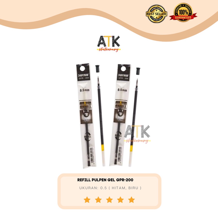 

Refill Isi Ulang Pulpen Gel Joyko 0.5mm GPR-200 atk