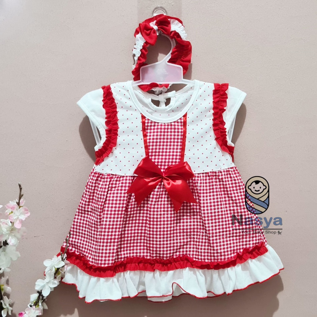 [P-072] Dress Bayi (0-6 bulan) Perempuan Motif Animal cartoon