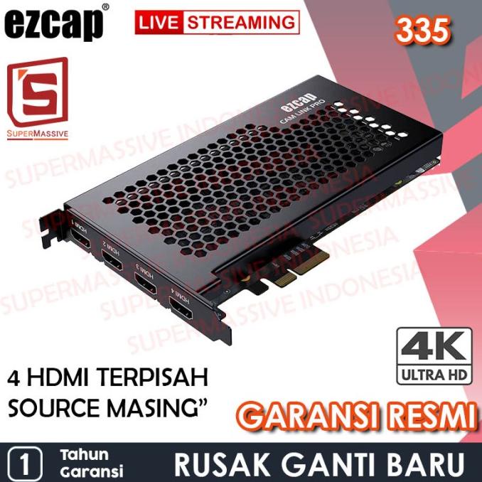 Ezcap 335 CAM LINK PRO Video Streaming 4 HDMI 1 in Independent Inputs