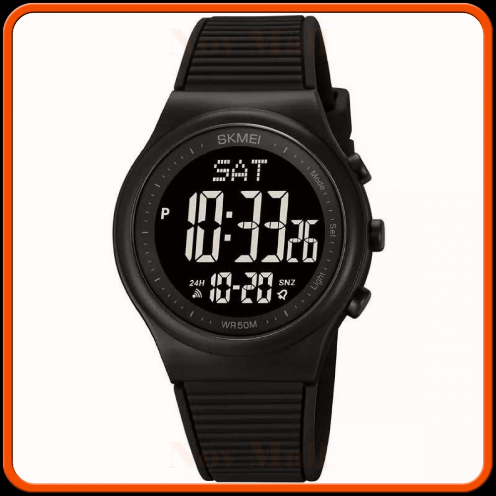 SKMEI Jam Tangan Pria Digital Sport Watch Alarm Waterproof EL Light - 1980