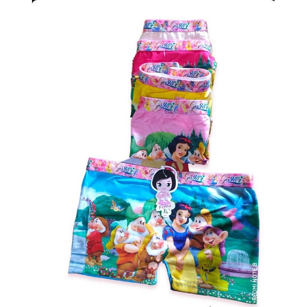 6 pcs Celana Dalam anak perempuan/ Boxer anak perempuan/CD anak karakter/CD anak murah