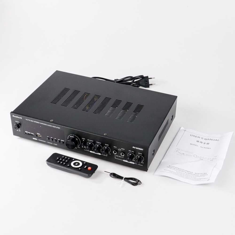 Sunbuck Audio Bluetooth Amplifier Karaoke 5CH 600W - AV-608BT - ELNK